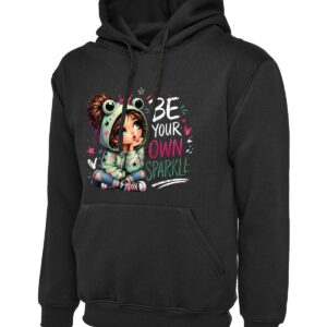 Be Your Own Sparkle Frog Girl Positivity Hoodie