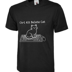 Ctrl Alt Delete Cat Humor T-Shirt