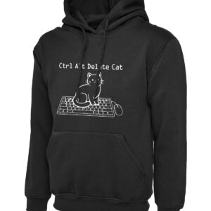 Ctrl Alt Delete Cat Humor Hoodie