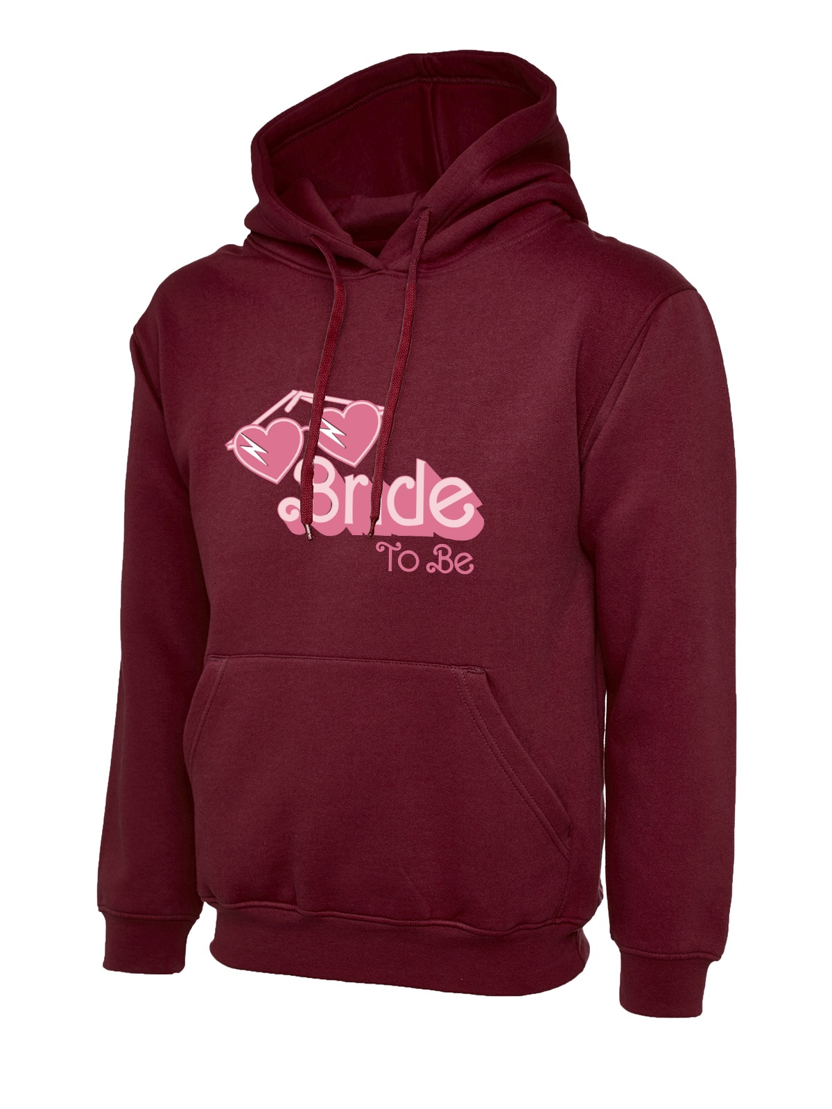 Bride To Be Sunglasses uneek uc502 hoodie in maroon