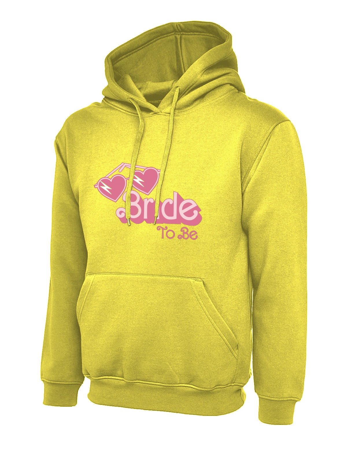 Bride To Be Sunglasses uneek uc502 hoodie in yellow